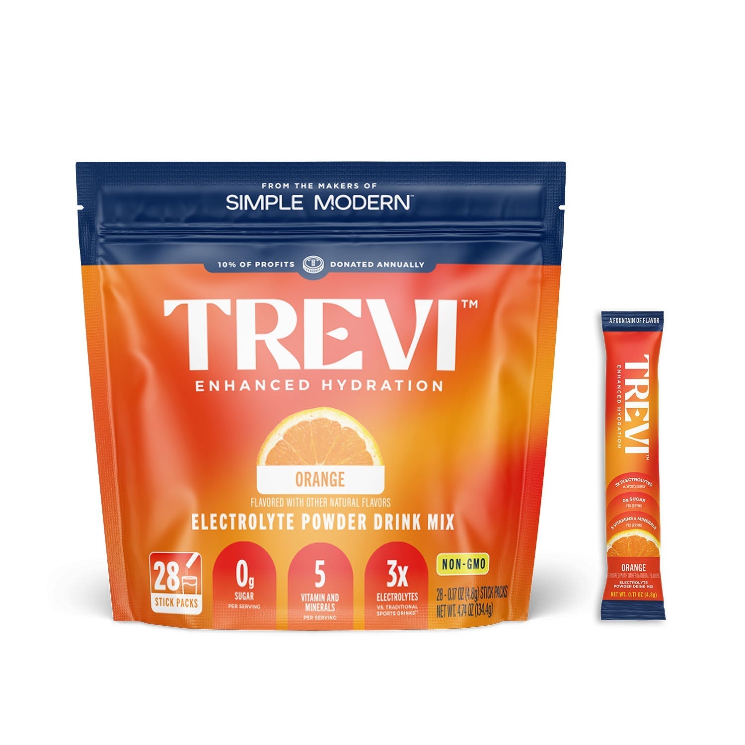 Trevi Electrolyte Powder Mix - Orange